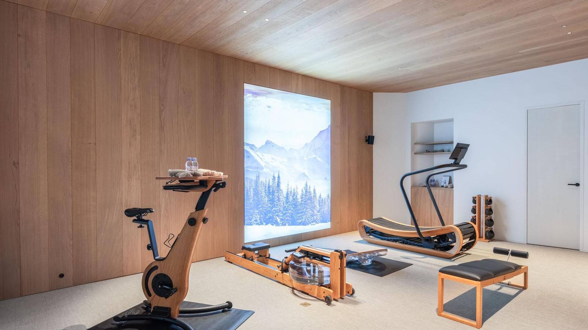 private gym with tapis roulant and exercise bike