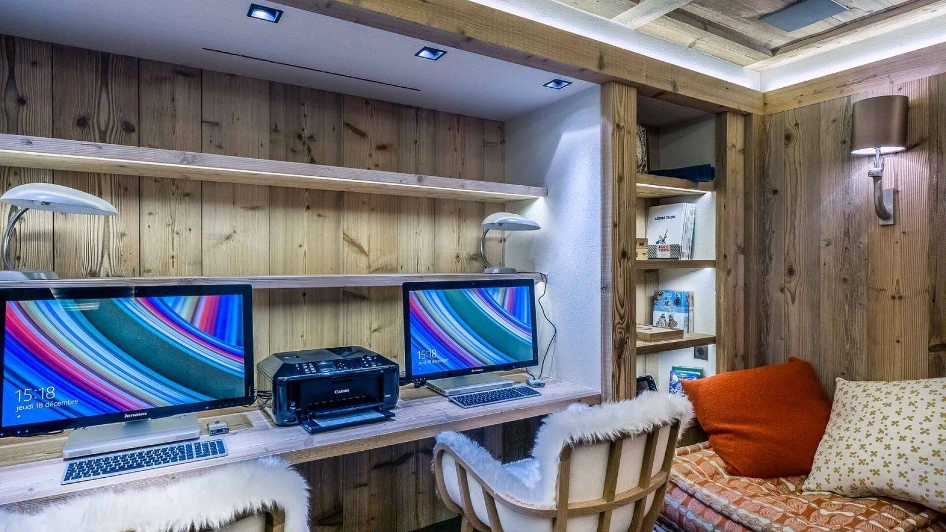 cosy studio with computers