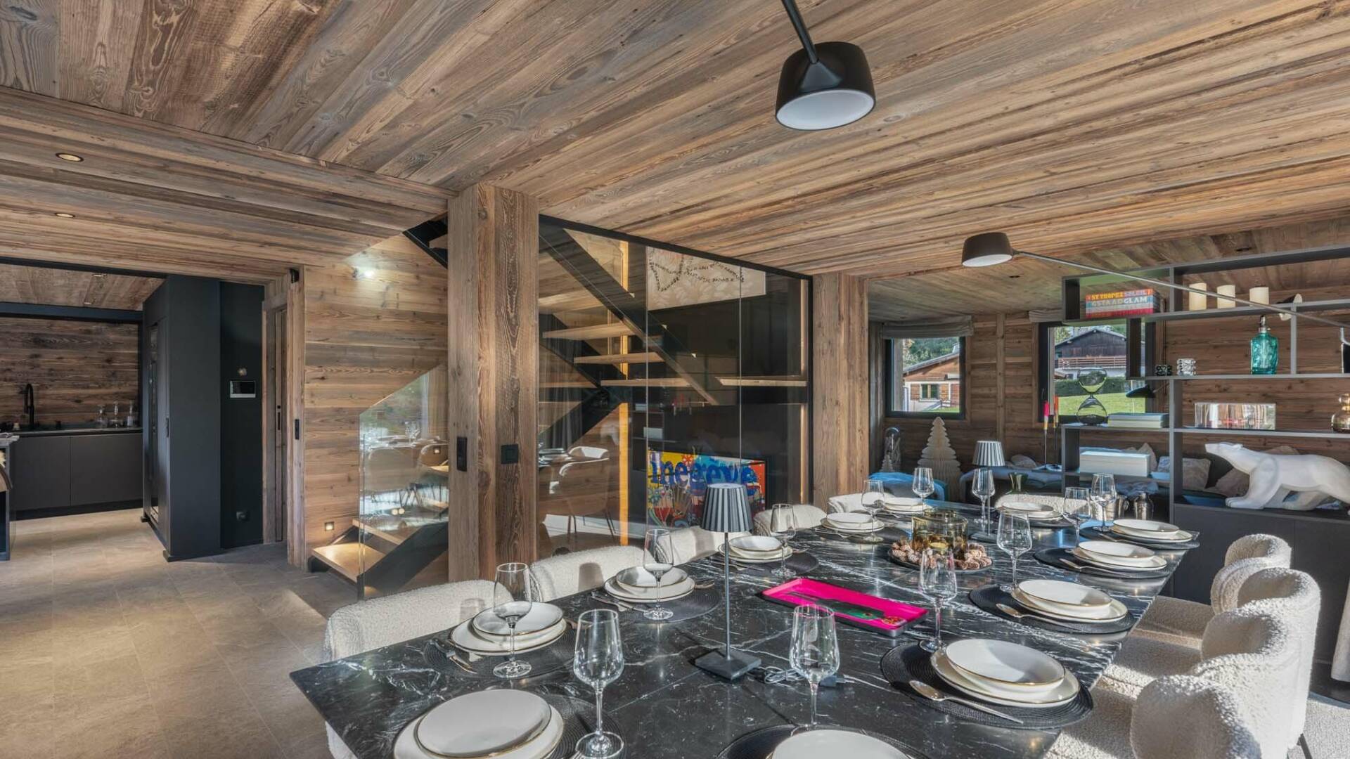 luxury Chalet Pin for weekly rentals in Megève, French Alps