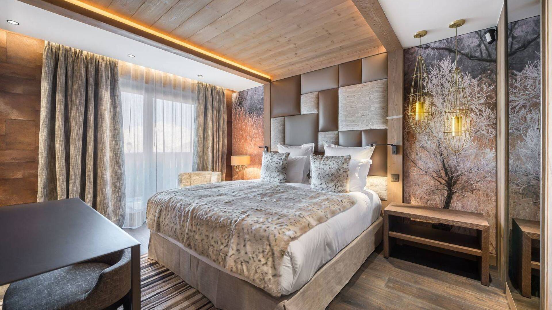 double bedroom with elegant design