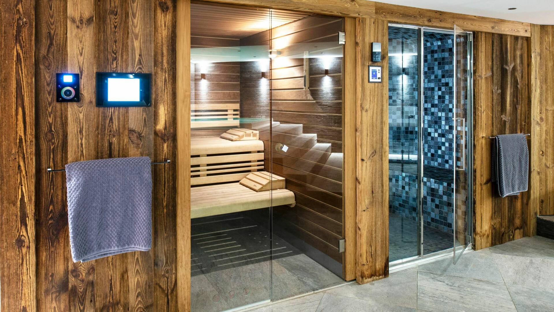 wellness area with sauna
