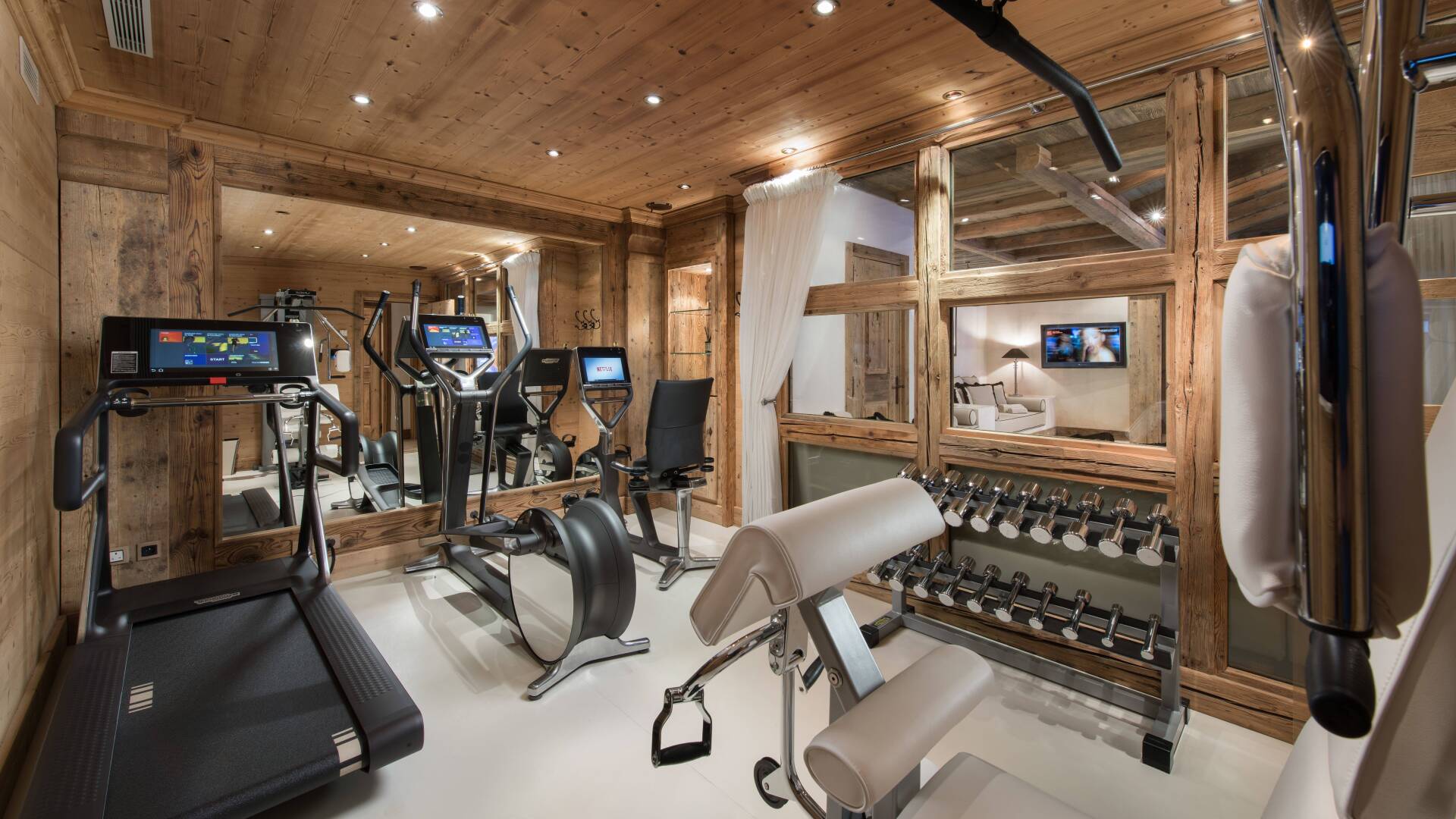 fully-equipped gym