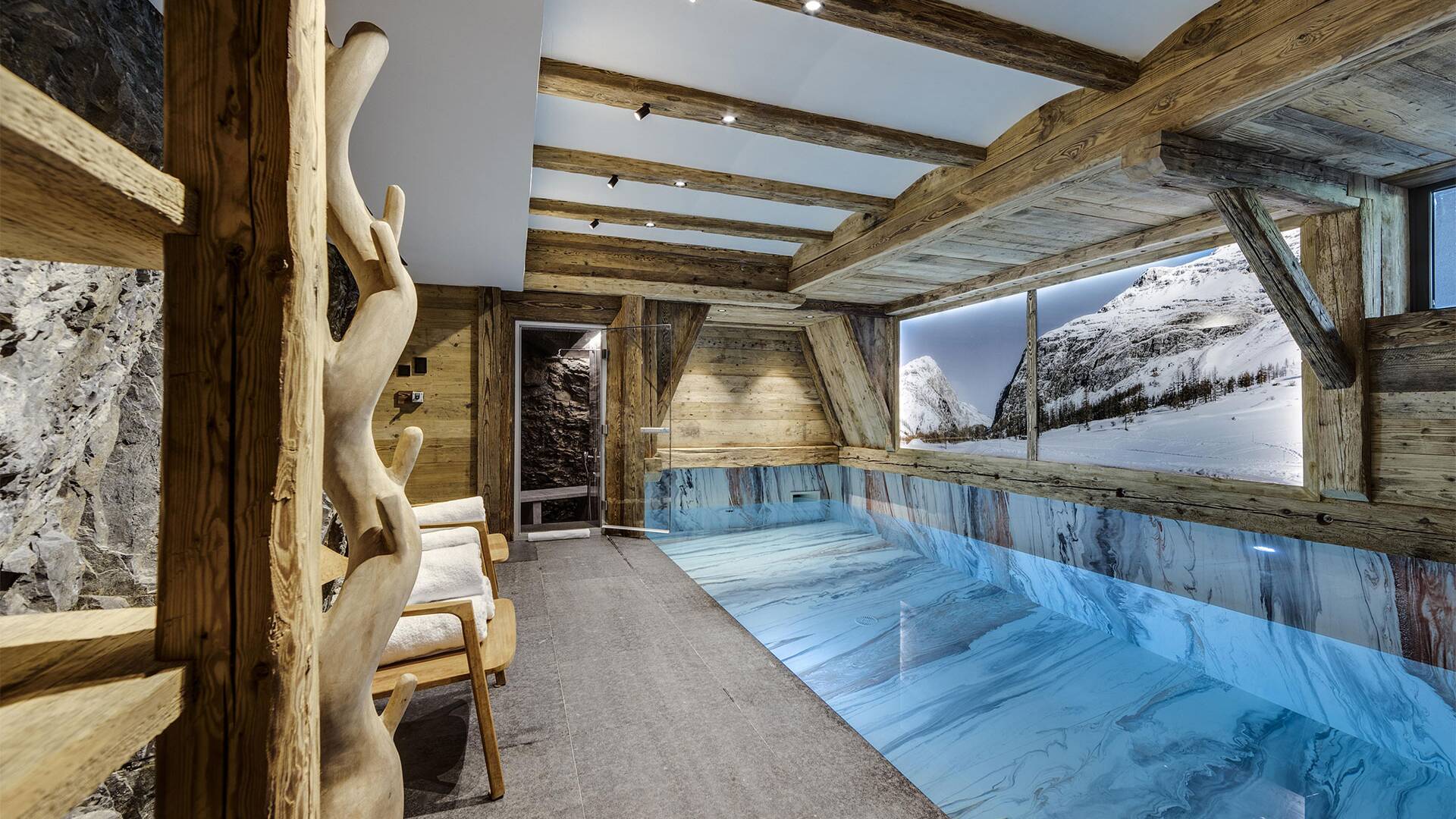 luxury indoor pool
