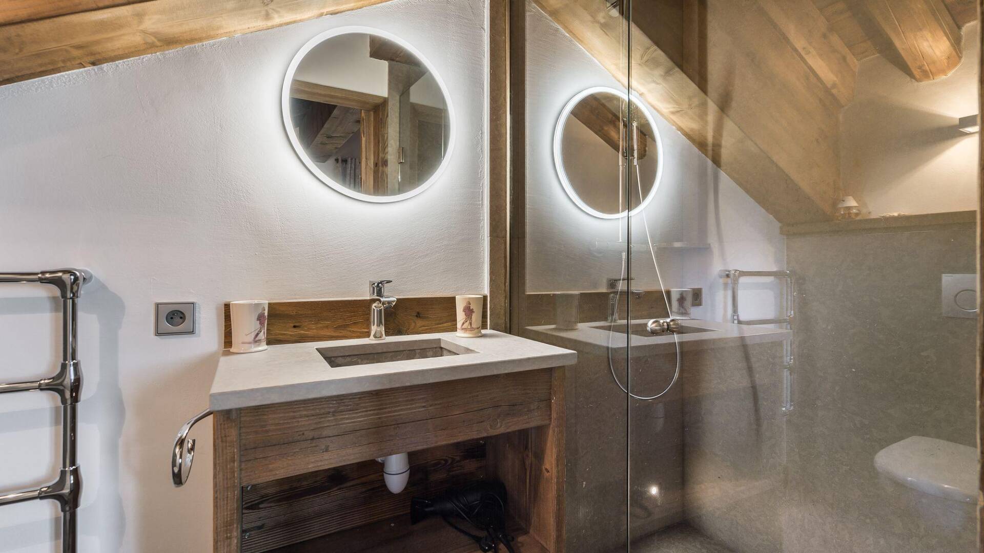 bathroom with walk-in shower