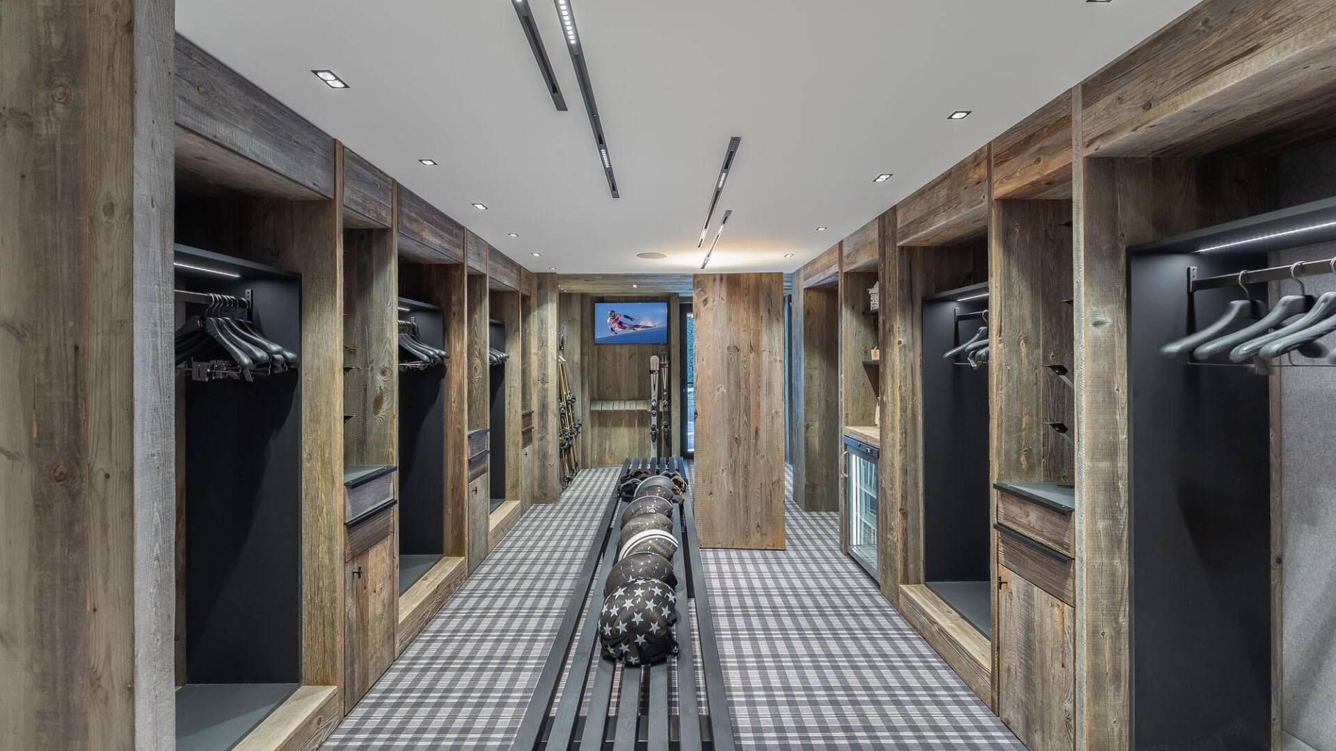 high-end ski room