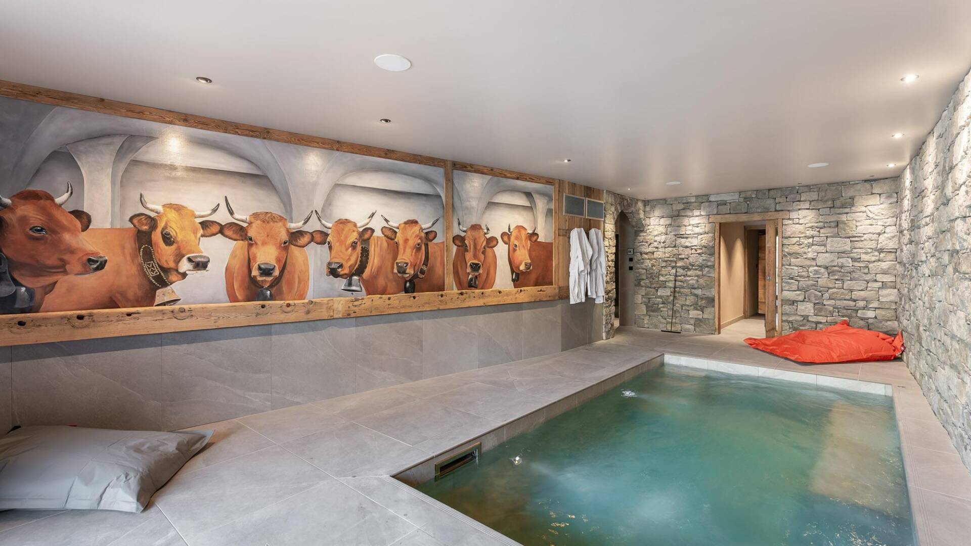 luxury indoor pool