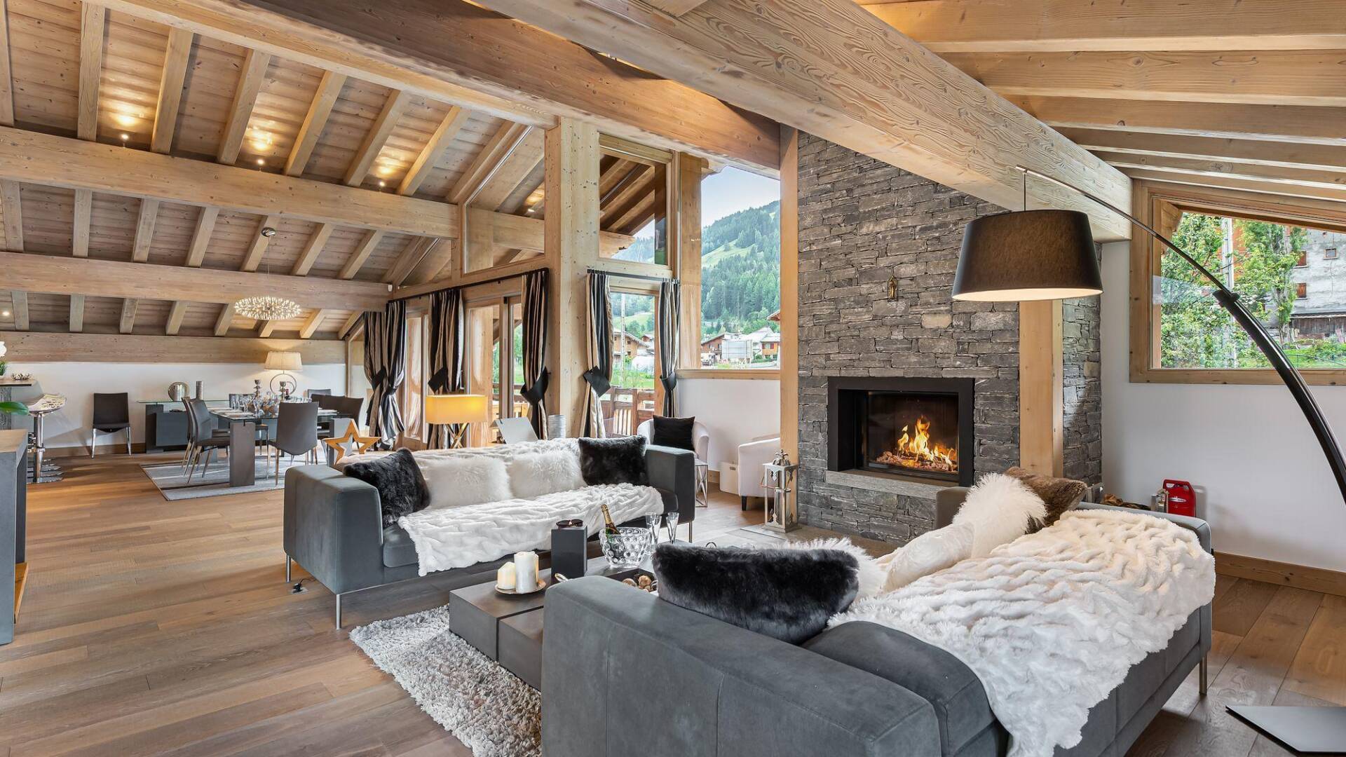luxury family ski vacation Chalet Palissandre for rent in Courchevel, French Alps