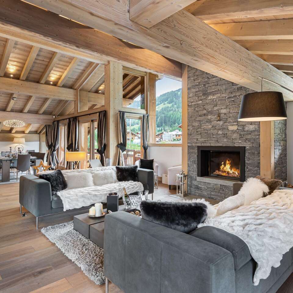 luxury family ski vacation Chalet Palissandre for rent in Courchevel, French Alps