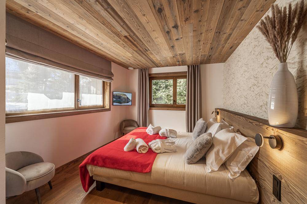 double bedroom with large window