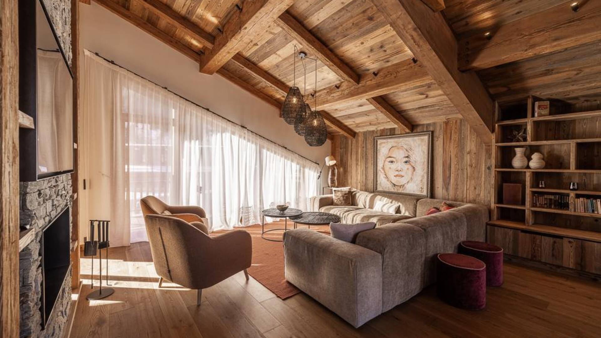 luxury ski resort Chalet Tanganika for rent in Courchevel, French Alps