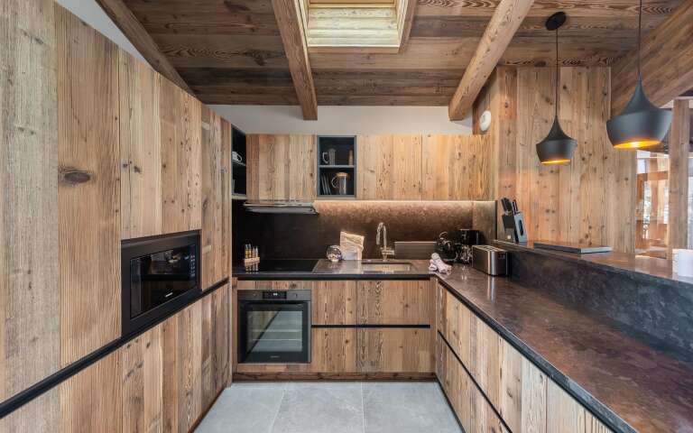 fully-equipped kitchen with high-end appliances