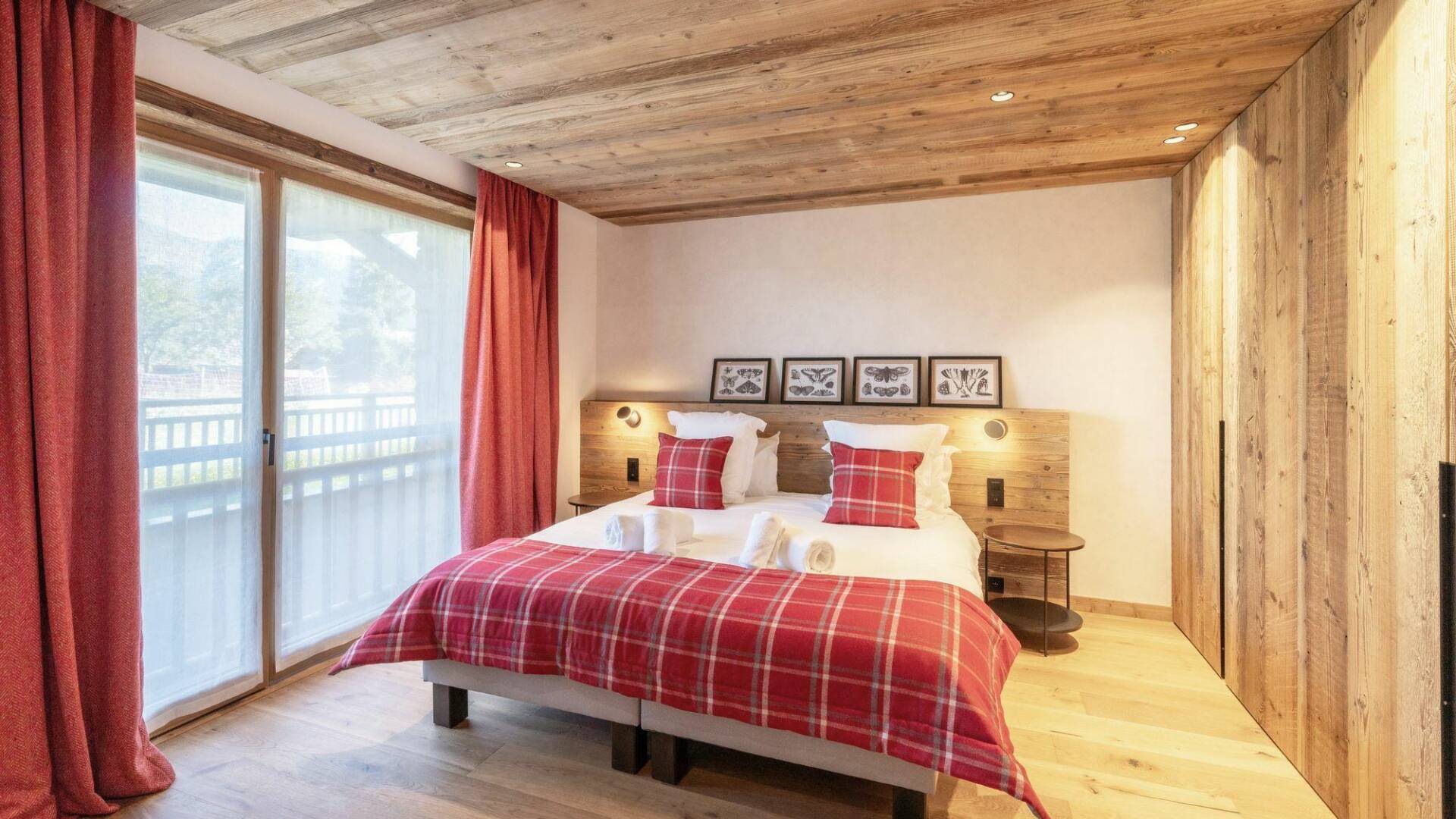 double bedroom with French windows