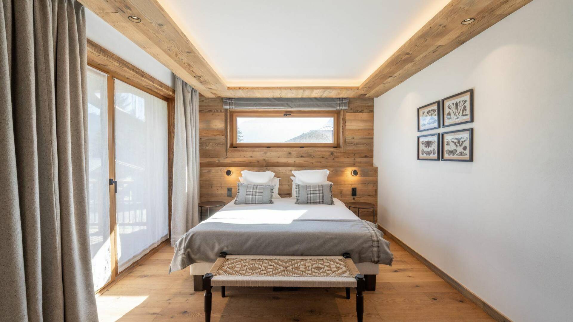 double bedroom with French windows