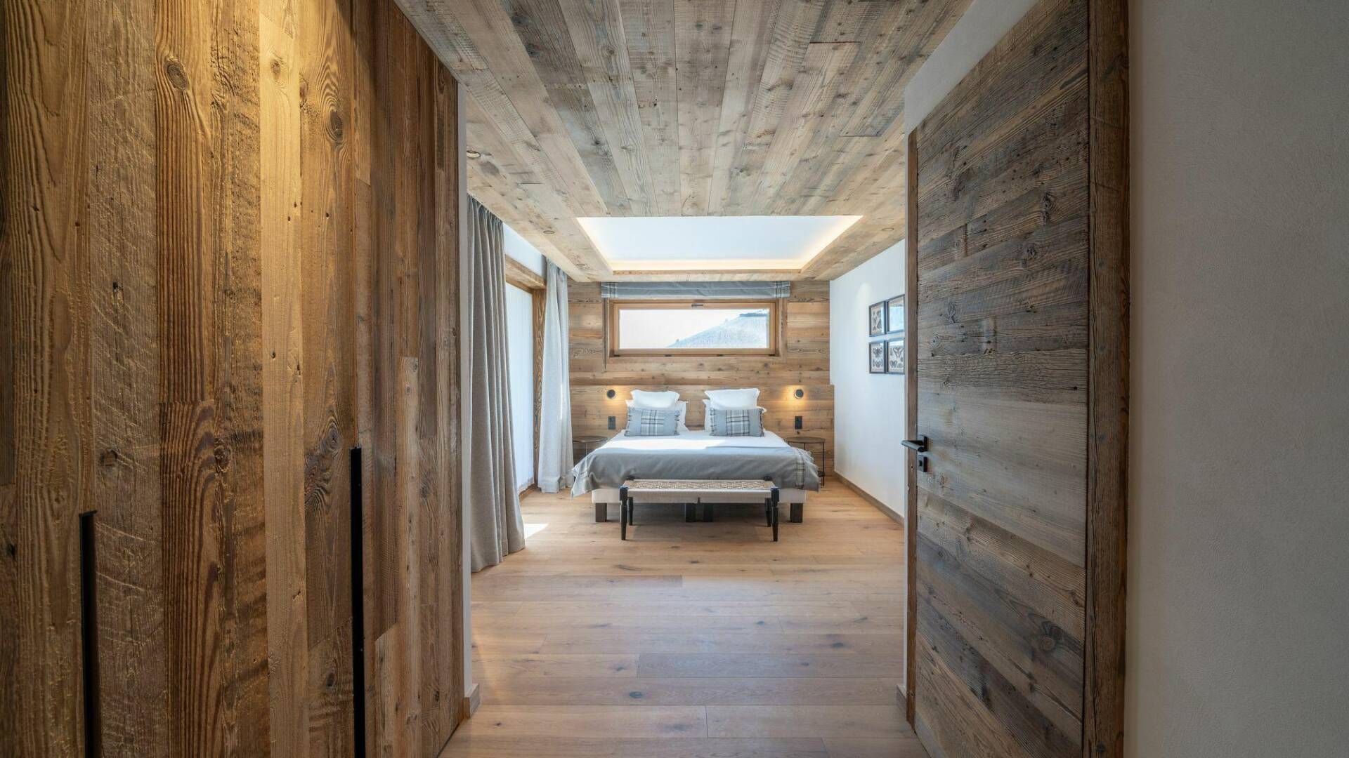 double bedroom with French windows
