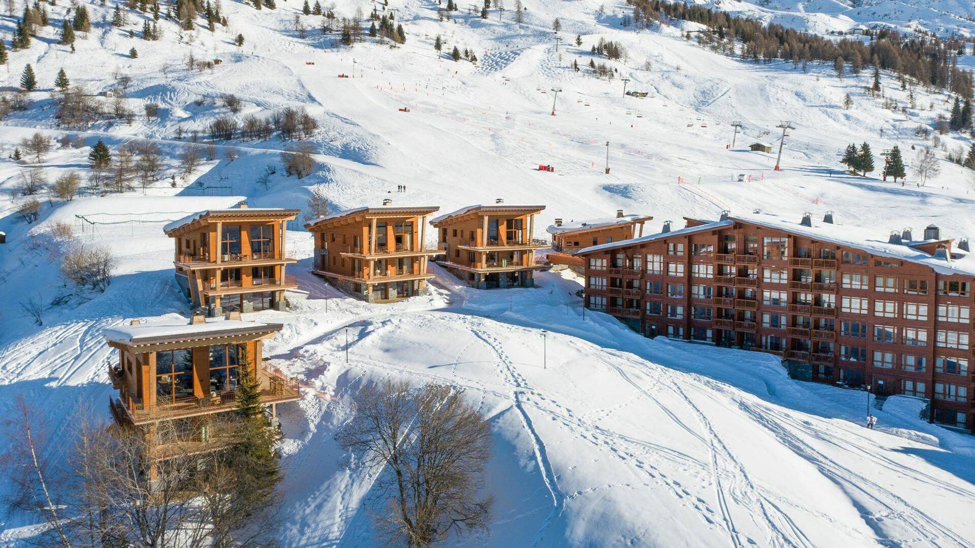 ski slopes Les Arcs, French Alps