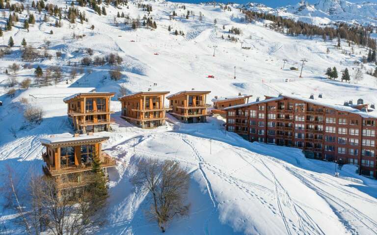 ski slopes Les Arcs, French Alps