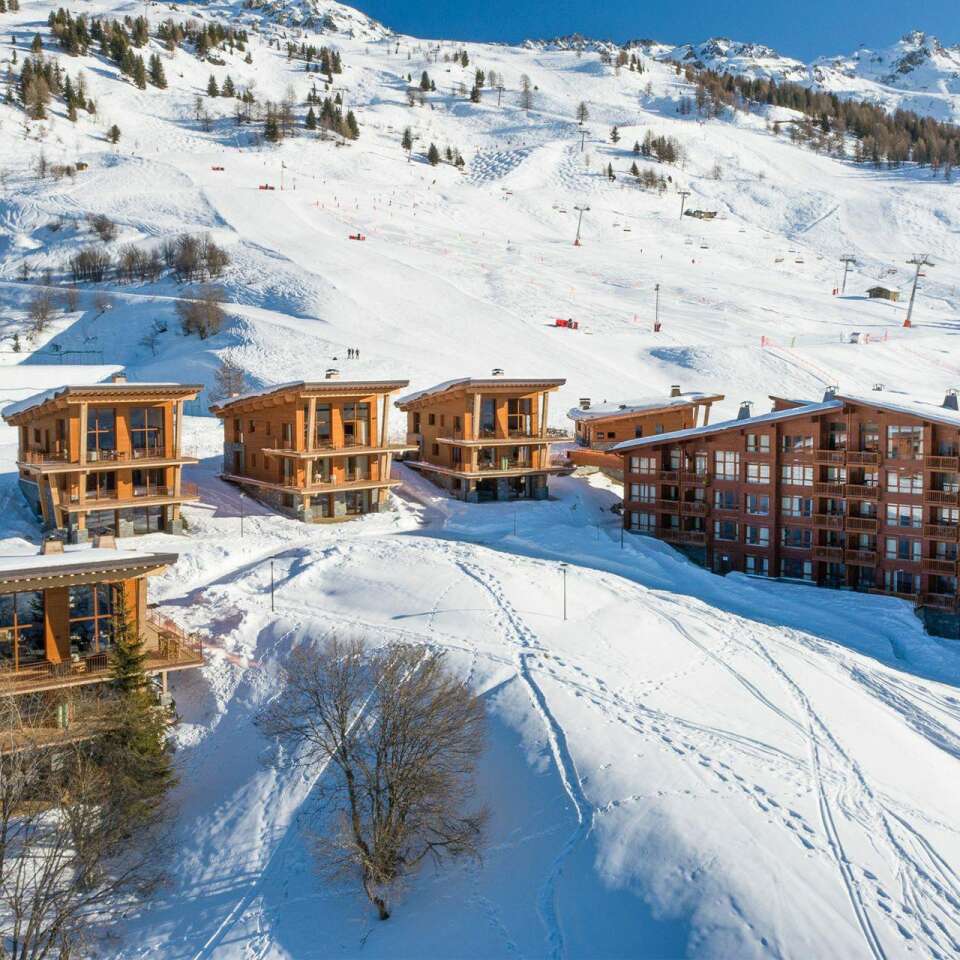ski slopes Les Arcs, French Alps