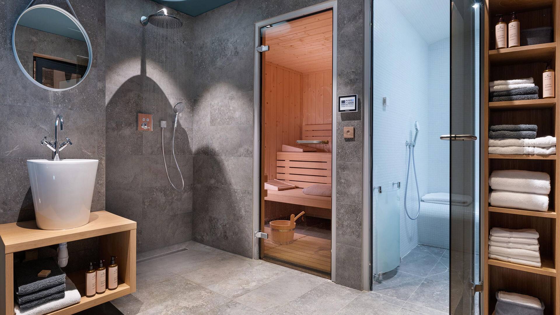 wellness area with sauna