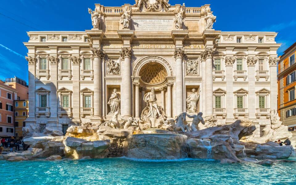 The magic of Trevi fountain